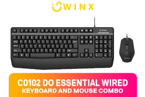 WINX DO Essential Wired Keyboard and Mouse Combo